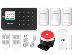 Комплект сигналізації Kerui Wi-Fi W18 для 2-кімнатної квартири чорна! Гарантія 24 місяці!