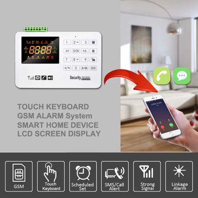 Комплект сигнализации GSM Alarm System GSM40A plus Белый