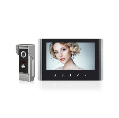 Видео домофон GAMWATER крытый монитор домофон звонок с 7-дюймовым экраном (в черном цвете)
