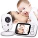 Відеоняня Baby Monitor VB603 3.2 Original JKR з датчиком звуку, нічний бачення + термометр, радіоняня, няня