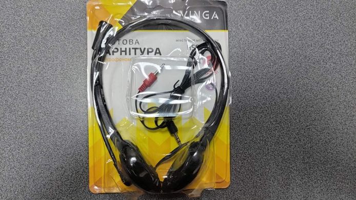 Навушники гарнитура Vinga HSC010 Black (HSC010BK)