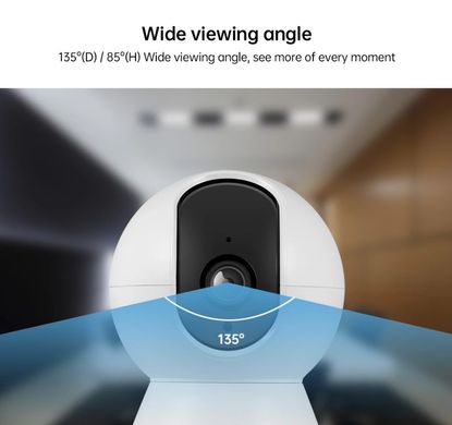 Поворотная IP WIFI (2 МР) камера видеонаблюдения видеоняня со звуком 1080P Kerui K529 Tuya K259