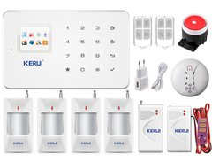 Безпровідна GSM сигналізація для будинку, дачі, гаража комплект Kerui alarm G18 (Economy House 4) 433мГц