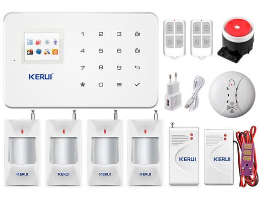 Беспроводная GSM сигнализация для дома, дачи, гаража комплект Kerui alarm G18 (Economy House 4) 433мГц