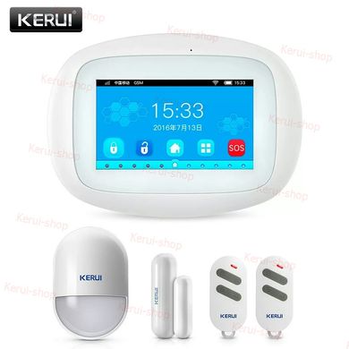 Беспроводная сигнализация Kerui KR-K5, 4,3 дюйма, 99 зон, WiFi, 3G для охраны дома. дачи. офиса, гаража.