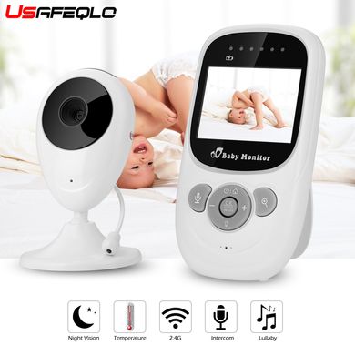 Видеоняня XUANERMEI SP880 Baby Monitor с дистанционным монитором LCD 2.4 Белый Baby Monitor SP880, Бежевый