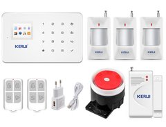 Безпровідна GSM сигналізація для будинку, дачі, гаража комплект Kerui alarm G18 (Economy House3) 433мГц