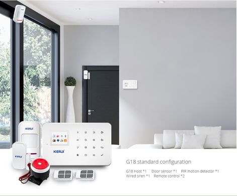 Комплект сигнализации Kerui G18 Pro для 3-комнатной квартиры