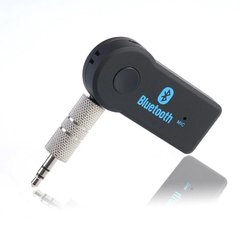 Бездротовий ресівер Bluetooth, AUX адаптер з роз'ємом jack 3.5 мм з функцією hands free up6656,, Черный