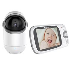 Відеоняня Baby MonitorVB802 з датчиком звуку, нічне бачення + термометр, радіоняня, няня