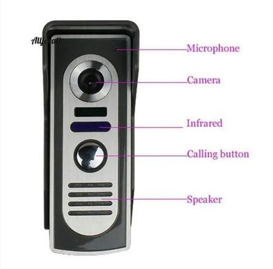 Відео домофон GAMWATER критий монітор домофон дзвінок з 7-дюймовим екраном