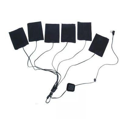 Электрические грелки USB 11*7 см*6 шт для обуви, одежды, детской коляски (С ШЕСТИ ЧАСТЕЙ)
