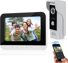 Видео домофон крытый монитор домофон звонок с 7-дюймовым экраном GAMWATER Wi-Fi