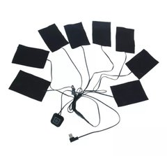 Электрические грелки USB 11*7 см*8 шт для обуви, одежды, детской коляски (С ВОСЬМИ ЧАСТЕЙ)