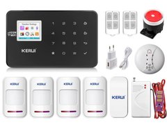 Комплект сигналізації Kerui Wi-Fi W18 Pro для 3-кімнатної квартири чорна! Гарантія 24 місяці!