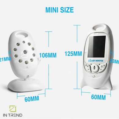 Видеоняня Baby Monitor VB 601 VB601 на аккумуляторах с двусторонней связью, мелодиями и термометром