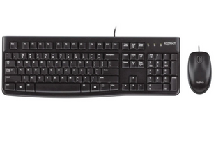 Клавіатура комп'ютерна Logitech MK120 чорна провідна (комплект клавіатура та комп'ютерна мишка) 120396594 фото