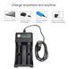 Зарядний пристрій для заряджання літій-іонних акумуляторів USB Charger Li-ion Battery Power, на два слоти