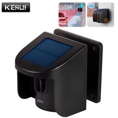 Бездротова сигналізація з датчиком руху Kerui DW9 (2 шт.) + SP862 на сонячній батареї (2 шт.) 823697622763 фото