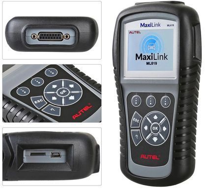 Автосканер професійний AUTEL MaxiLink ML619 (OBD2/EOBD+CAN)читає пробіг. усуває помилки подушок 1144941662 фото