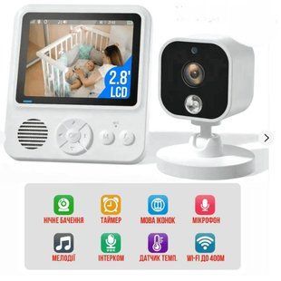 Видеоняня Baby Monitor с 2.8-дюймовым экраном ABM-900 32139499 фото