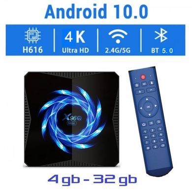 TV-Приставка X96Q MAX 4/32GB Android 10.0 ALLWINNER H616 (Android Smart TV Box)