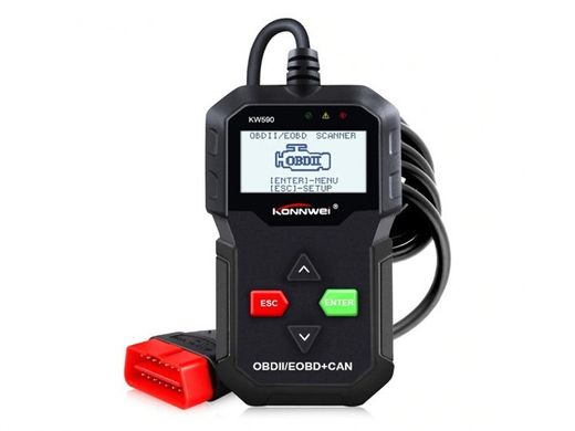 Adapter сканер KONNWEI KW590 для діагностики автомобіля (OBD II/EOBD+CAN)