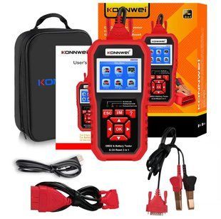 Професійний автотестер автосканер KW890 OBD-II і CAN сканер Konnwei 2.8" TFT друк ПК 2.8" TF 136449853437 фото