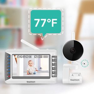 Видеоняня радионяня няня Baby Monitor TMEZON MZ-BM402 (В комплекте 2 КАМЕРЫ) 4.3 ДЮЙМА ЭКРАН