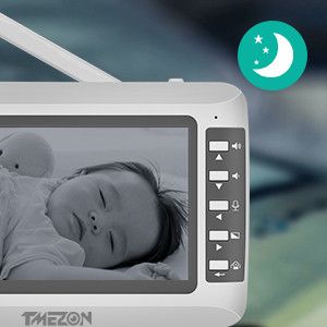 Відеоняня радіоняня няня Baby Monitor TMEZON MZ-BM402 (В комплекті 2 КАМЕРИ) 4.3 ДЮЙМА ЕКРАН