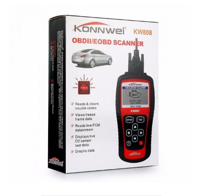 Автосканер автотестер для диагностики автомобиля OBDII/EOBD Konnwei KW808 (Новая версия 2023 года!!!)