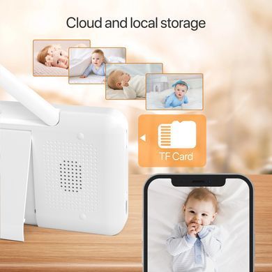 Видеоняня Wi-Fi Baby Monitor B6TYQ Радионяня беспроводная с двусторонней связью 5 Дюймов Экран 694999499 фото