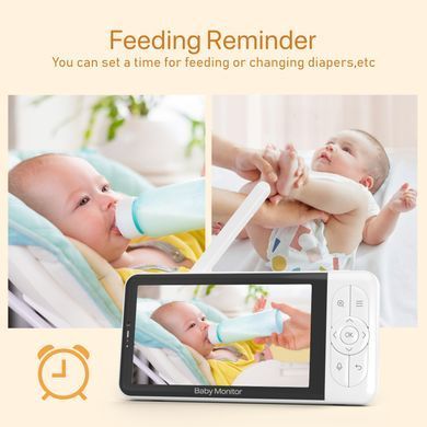 Видеоняня Wi-Fi Baby Monitor B6TYQ Радионяня беспроводная с двусторонней связью 5 Дюймов Экран 694999499 фото