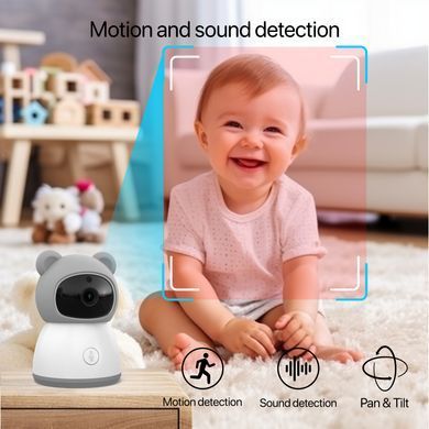 Видеоняня Wi-Fi Baby Monitor B6TYQ Радионяня беспроводная с двусторонней связью 5 Дюймов Экран 694999499 фото