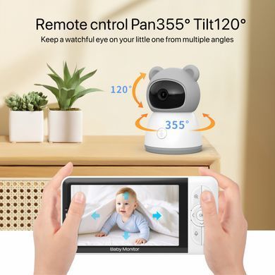 Видеоняня Wi-Fi Baby Monitor B6TYQ Радионяня беспроводная с двусторонней связью 5 Дюймов Экран 694999499 фото