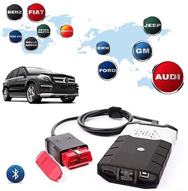 Автомобильный Сканер Autocom Delphi DS150E VCI 2016 Bluetooth/USB Мультимарочный диаг. сканер v3 версия делфи