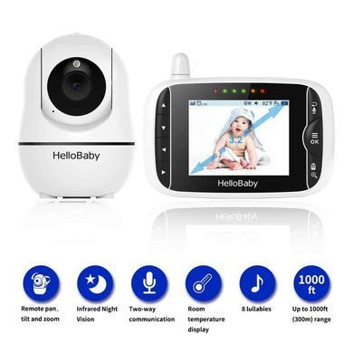 Видеоняня радионяня няня Hellobaby hb66 3.2" ДЮЙМА ЭКРАН 1464325442 фото