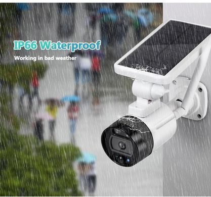 IP-камера KERUI S4, 1080P, 2 МП, на солнечной батарее, Wi-Fi, водонепроницаемая Уличная, оптика Sony 1369516977 фото