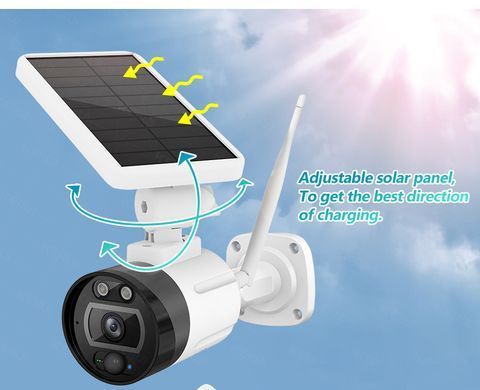 IP-камера KERUI S4, 1080P, 2 МП, на солнечной батарее, Wi-Fi, водонепроницаемая Уличная, оптика Sony 1369516977 фото