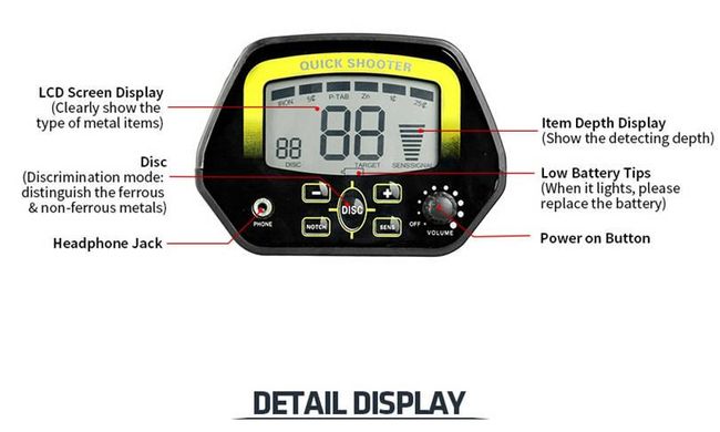 Металошукач MD-4060 (treker gc-1032) металошукач металодетектор металошукач металошукач, Черный