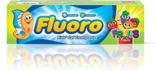 Fluoro Флуоро детская гелевая зубная паста с фруктовым вкусом 50 гр. 8875331090 фото