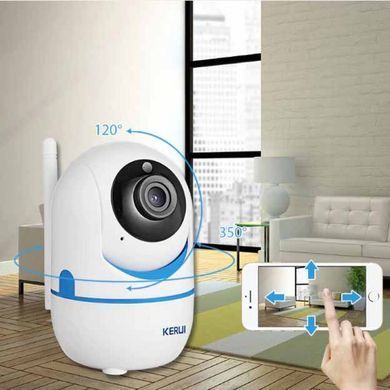 Поворотная IP WIFI камера Kerui T09T Tuya видеонаблюдения видеоняня со звуком 2 Mp Full HD 321654950 фото