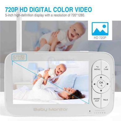 ВІДЕОНЯНЯ BOYFUN BABY MONITOR SYSTEM BM-RXCD02 МОНИТОР 5" 1464327552 фото