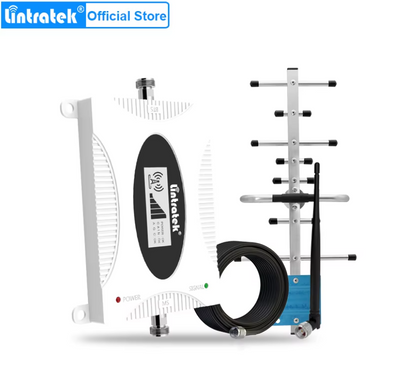 Репітер підсилювач GSM сигналу lintratek KW16L-PRO G900MHz 2G 3G 4G Mobile Triple Repeater Phone (з антенами) 988937 фото