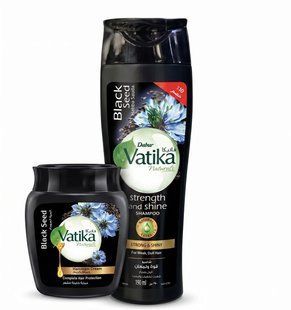 Набор для Ухода Vatika Black Seed с экстрактом черного тмина шампунь и маска для волос (180 мл + 450 мл), Египет 3055271918 фото