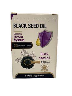 Масло черного тмина в капсулах black seed oil capsules 1000 mg, 30 шт. Египет Оригинал 2914065085 фото