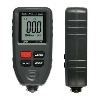 TC100-grey TC-100 TC100 тс100 тс 100 толщиномер краски, Fe/NFe, до 1300 мкм (комлект стандарт) + батарейка 1122590946 фото