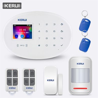 Бездротова сигналізація Kerui KR-W20, 2,4 дюйма, WiFi, GSM ! Гарантія 24 місяці!