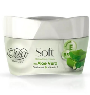 Eva Skin Care. Мягкий увлажняющий крем с алоэ вера, пантенолом и витамином Е. 170г. 2808837829416 фото