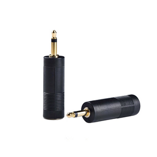 Переходник AD-002 (3.5 мм Jack ("папа") - 6.3 мм Jack("мама")) (моно) 316443738 фото